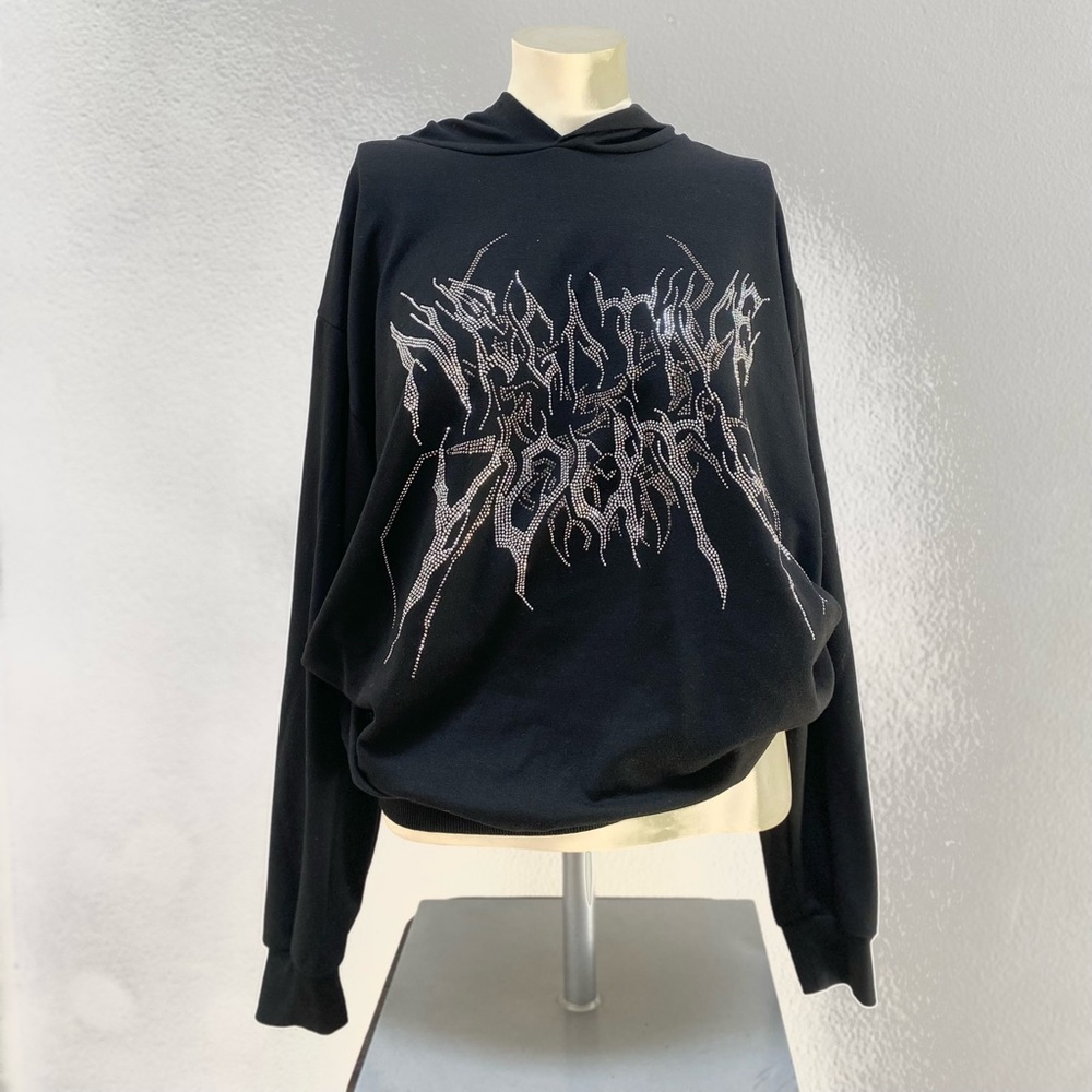 Rhinestone Hoodie (Oversized Fit)